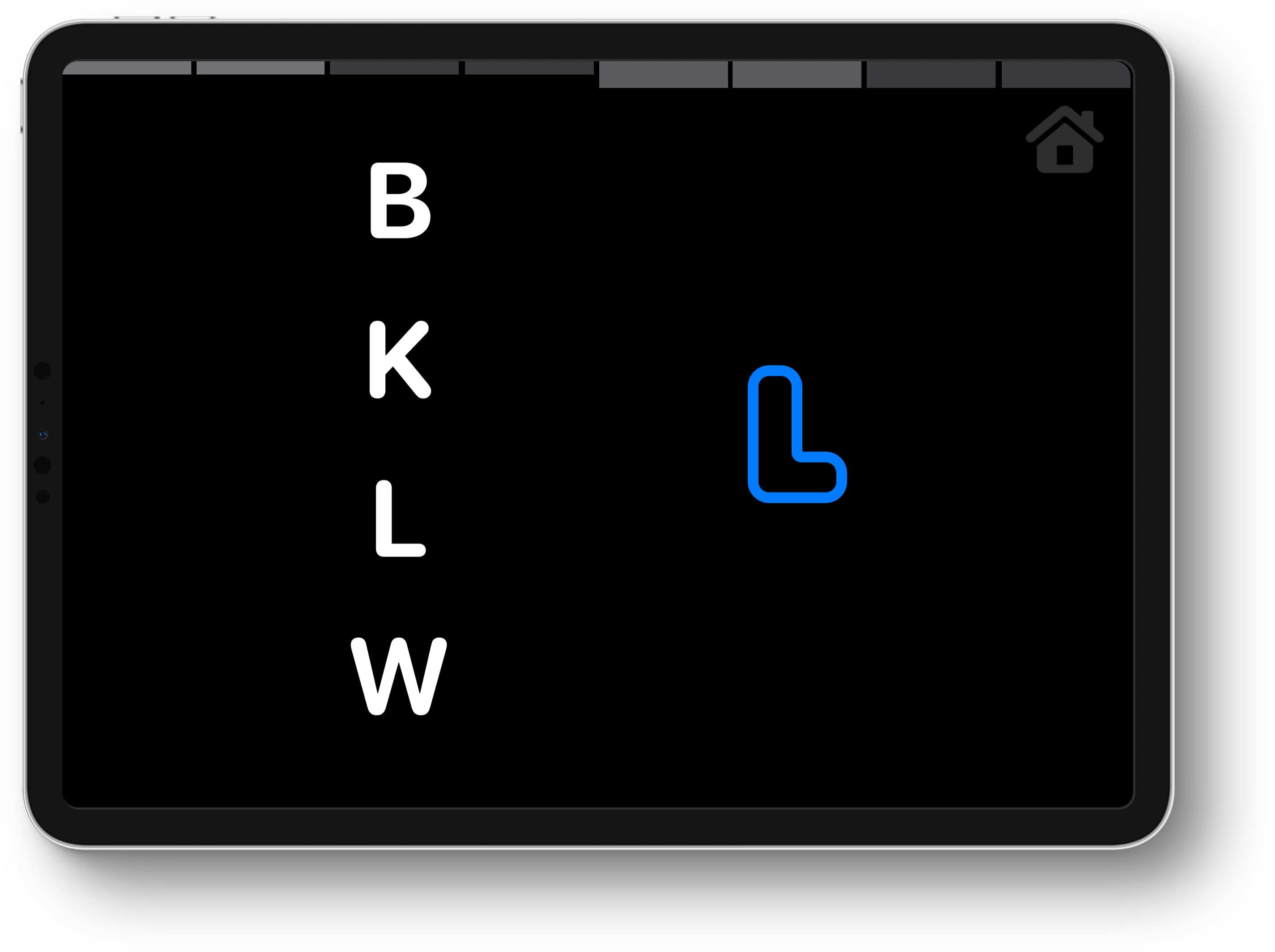 Bubbly app shown on an iPad