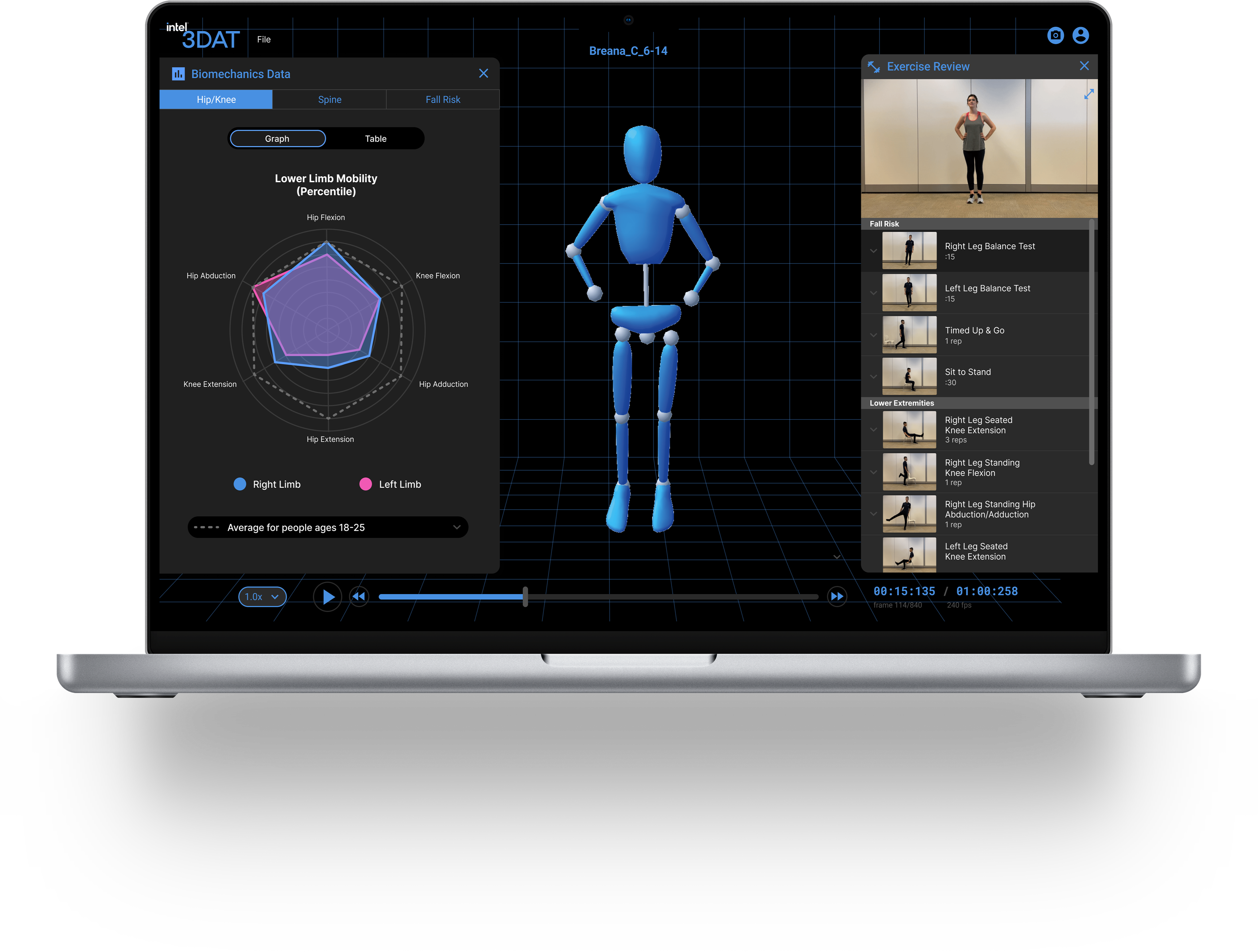 Intel Olympics Technology interfaces on a laptop